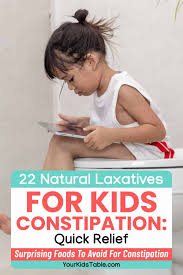 natural laxative for kids constipation