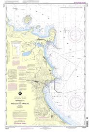 Noaa Chart 14970 Marquette And Presque Isle Harbors