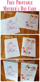 Mothers Day Free Printable