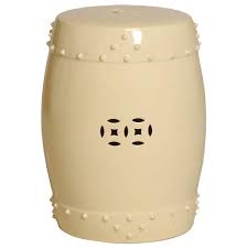 Emissary Large Cream Drum Ceramic