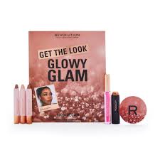 glowy glam makeup gift set