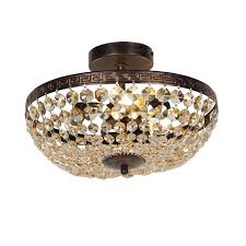 classic ceiling lamp bronze with beige