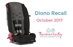 Diono Car Seat Recall October 2017