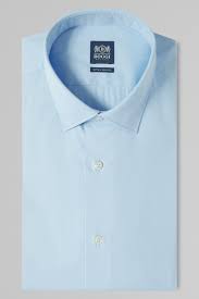 Extra Slim Fit Sky Blue Shirt With Tokyo Collar Boggi
