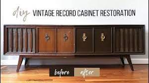 diy record cabinet restoration diy