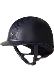 Charles Owen Ayr8 Plus Leather Look Helmet Midnight Blue