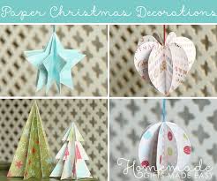 paper christmas decorations
