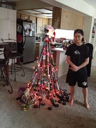 Hockey Sticks Tape Twinkle Lights Pucks Christmas Ornaments