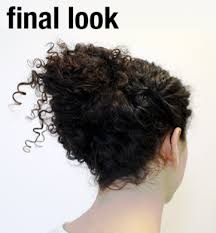 two easy hair bun styles for curly hair