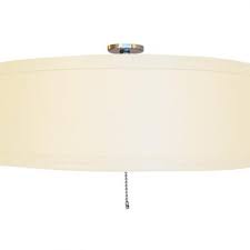 Medium, 7h x 15w x 15d. Ceiling Fan Linen Drum Shade Light Kits