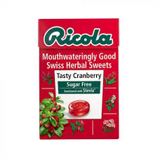 ricola cranberry swiss herbal sweets