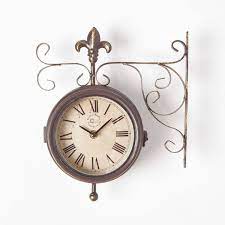 cast iron wall mounted outdoor clock