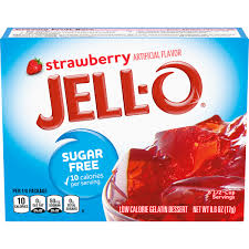 gelatin dessert strawberry sugar free