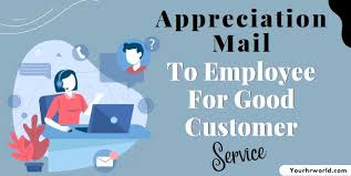 appreciation mail to employee for good