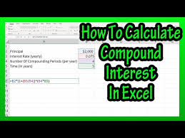 how to calculate compound interest by