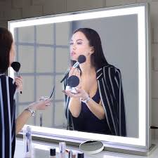 beauty salon mirror with led backlit