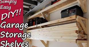 Simply Easy Diy Garage Storage Shelves