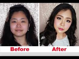 before after makeup transformation