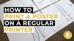 how to print a poster size picture on a
