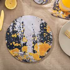 We did not find results for: Ruth Holly Set Of Four Charcoal Grey And Yellow Round Placemats Nomad Splash