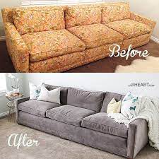 Diy Reupholster Couch Old Sofa