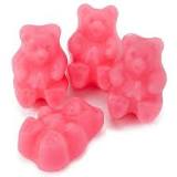 What flavor is light pink gummy bear?