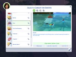 the sims 4 island living careers and