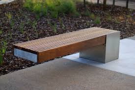 Concrete Bench Seat With Timber Inset