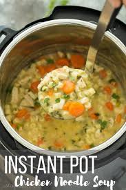 This version is made in the electric pressure cooker and is a quick and easy one pot meal. Creamy Instant Pot Chicken Noodle Soup Recipe Video