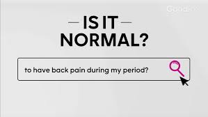 back pain during your period
