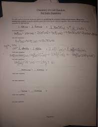 Solved Chemistry 2a Lab Handout Net