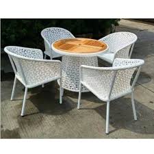 White Garden Chair Set