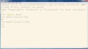 floor method math module python