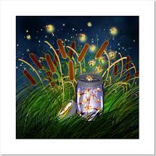 Fireflies Of Summer Escape Mason Jar