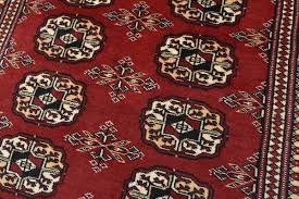 tribal mori bokhara rug 3 x5 red
