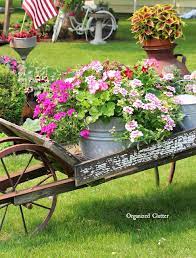 Rustic Garden Wheelbarrow 2016