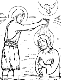 When he was baptized, jesus (the sinless son of god) was identifying fully with us, sinful mankind. John Baptism Of Jesus Coloring Pages Best Place To Color