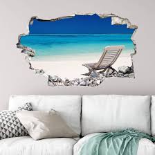 3d Wall Sticker A Day At The Beach