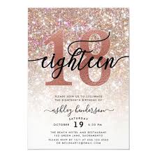 Editable 18th birthday party invitation 18th invite rose gold glitter marble instant download editable template corjl invitation. 18th Birthday Party Invitation Templates