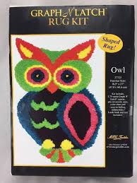 Mcg Textiles 37723 Owl Latch Hook Rug Kit Bright Colors New