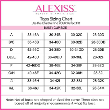 Top Sizing Chart Alexiss Swimwear