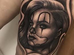 The term laugh now, cry later was made famous by rapper ice cube, but the design is much older than he is. How Payasas Have Become A Cultural Symbol For La S Chicano Style Tattooing Tattoo Ideas Artists And Models