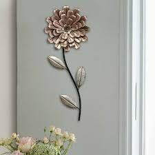 Romantic Flower Stem Metal Wall Art 3d
