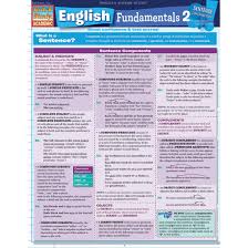 Details About Quickstudy Bar Chart English Fundamentals 2 Sentence Construction