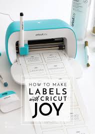 how to make labels with cricut joy