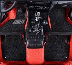 black racing red carpet car mats 40