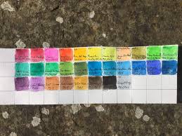 Holbein Watercolor 30 Set Color Chart Art Amino