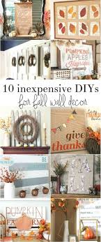 Inexpensive Fall Wall Decor The Crazy