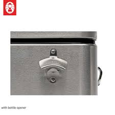 coleman 54qt stainless steel belted