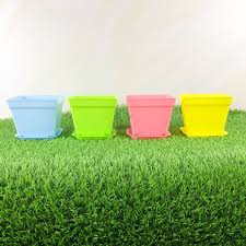 10pc Assorted Plastic Garden Pots